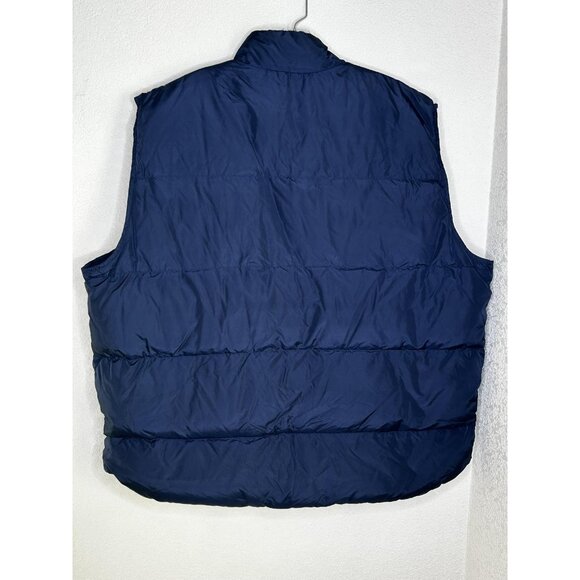 Woolrich John Rich & Bros Vest Mens XL Navy Duck Down Puffer Insulated Zip Warm - Picture 2 of 13